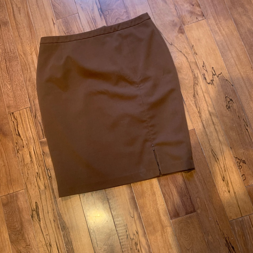 Elegant Brown Pencil Skirt by Cleo size 10